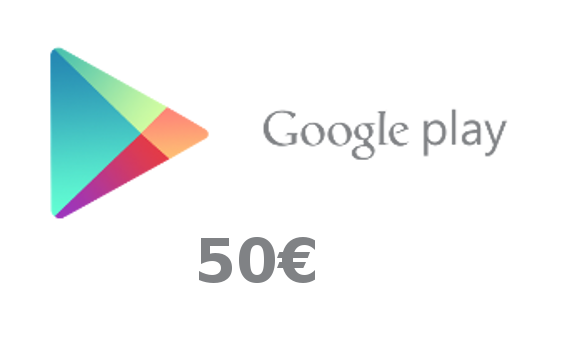 Carte Prépayée Google Play 50€