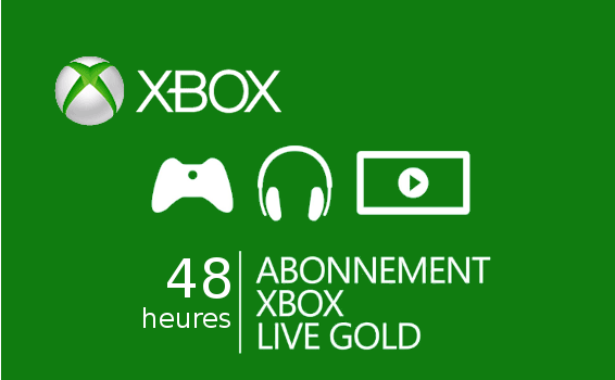 Abonnement Xbox Live Gold 48 heures