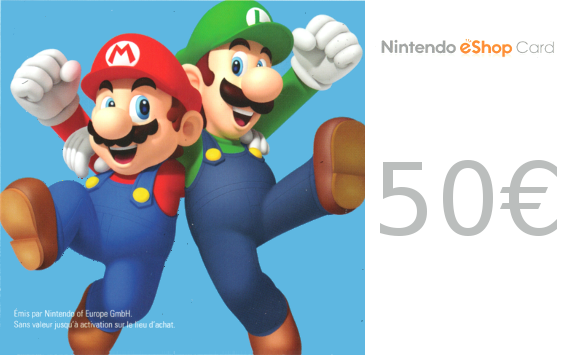 Carte Prépayée Nintendo eShop 50€